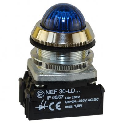 Lampka NEF30LDS/24-230V niebieska (W0-LDU1-NEF30LDS N)